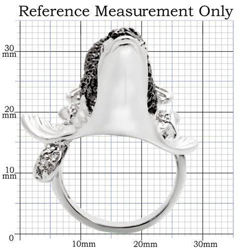 0W003 Rhodium   Ruthenium Brass Ring with AAA Grade CZ in Multi Color