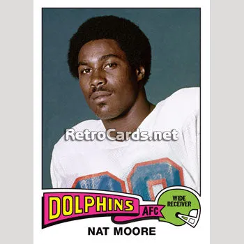 1975T Nat Moore Miami Dolphins