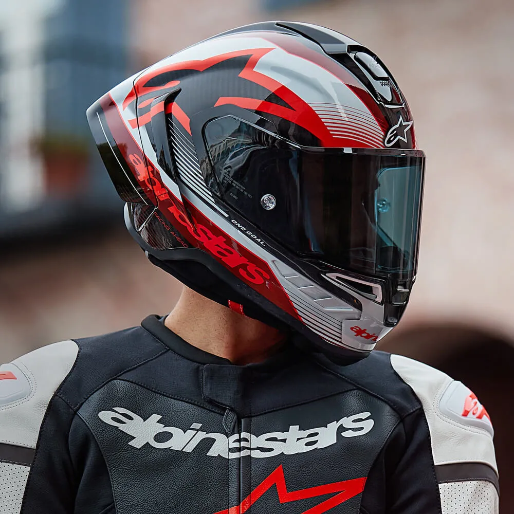 Alpinestars Supertech R10 Team Helmet Carbon / Red / White