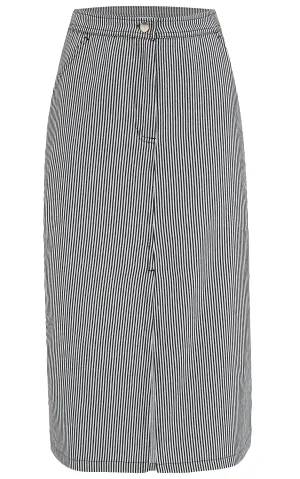 Amaya Midi Skirt Monochrome Stripe