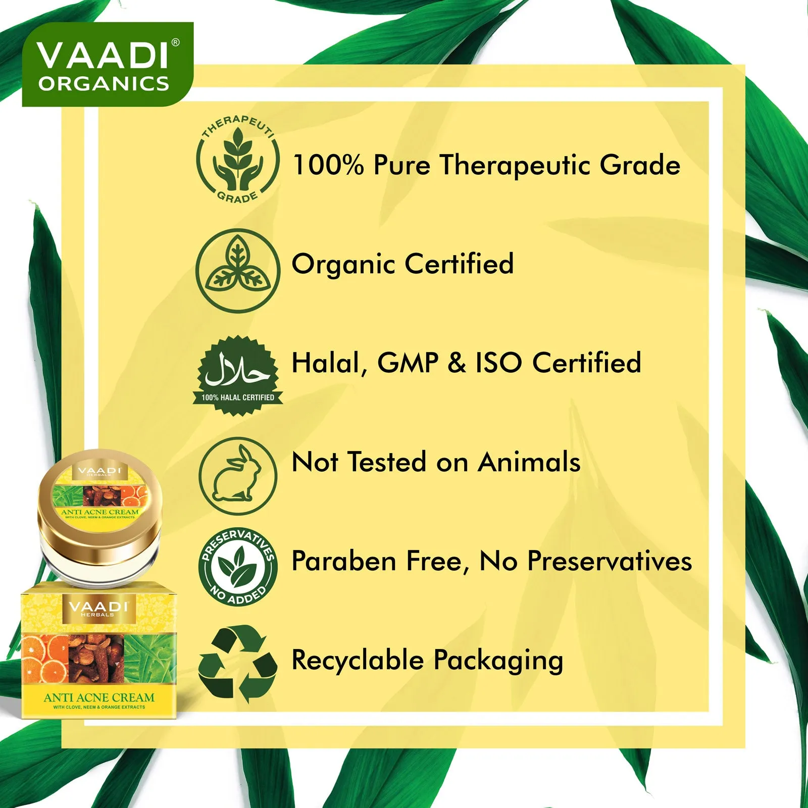 Anti-Acne Cream - Clove & Neem extract (30 gms)