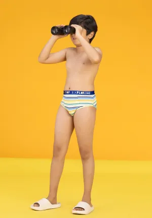 Arcade Boys Briefs Blue Tencel Modal