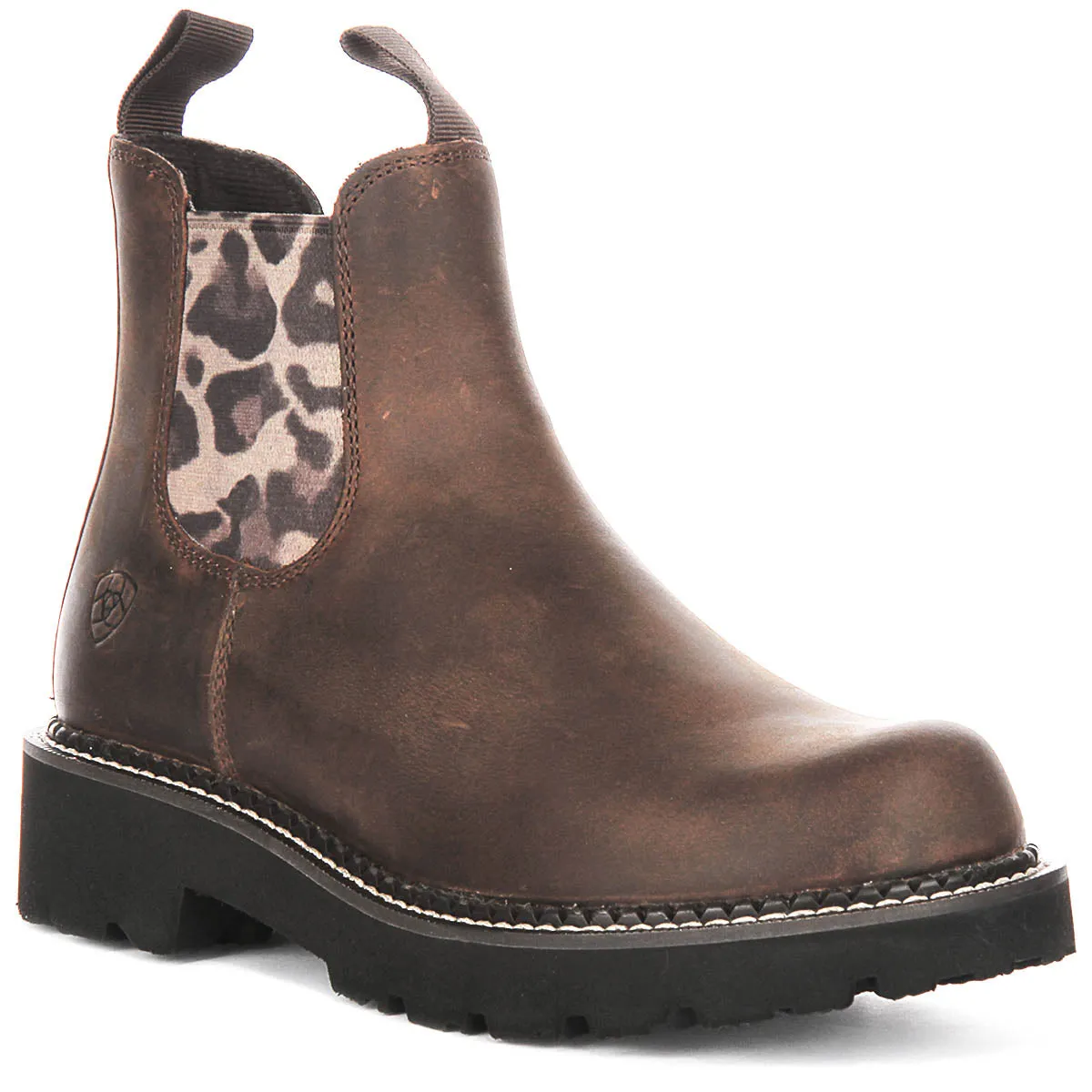 Ariat Fatbaby Twin Gore Chelsea Boots In Tan Brown For Women