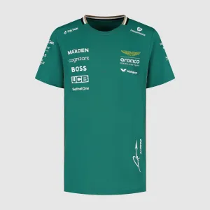 Aston Martin F1 Fernando Alonso Kid's Driver T-Shirt | 2025