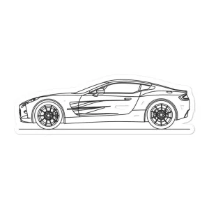 Aston Martin One-77 Silhouette Sticker