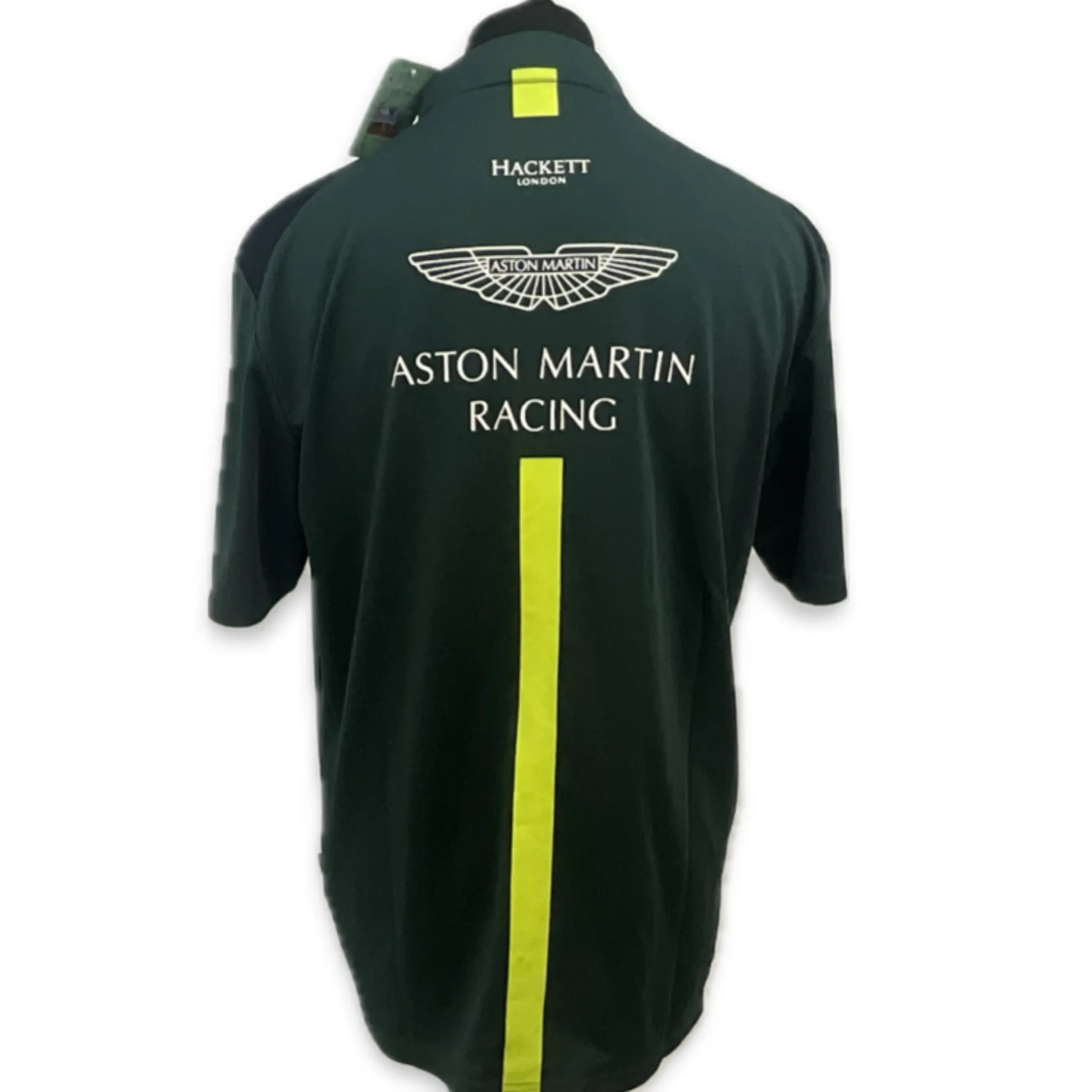 Aston Martin Racing AMR Le Mans Team Official Teamwear Race Day Polo Shirt- Dark Green Early 2018-Brand New