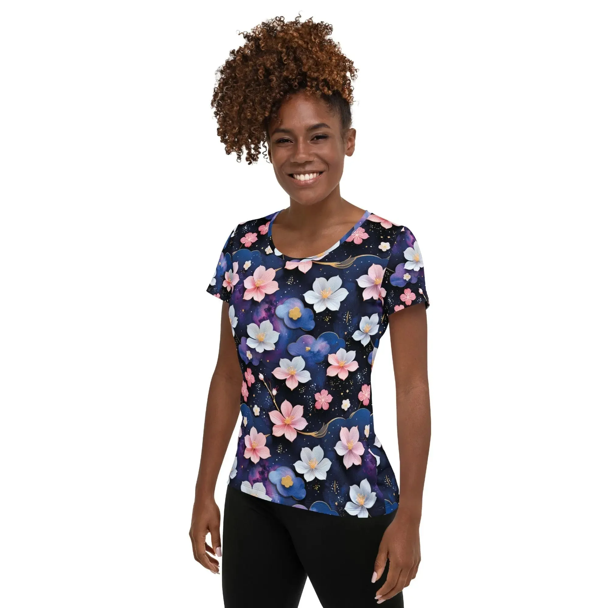 Athletic T-shirt - Midnight Sakura
