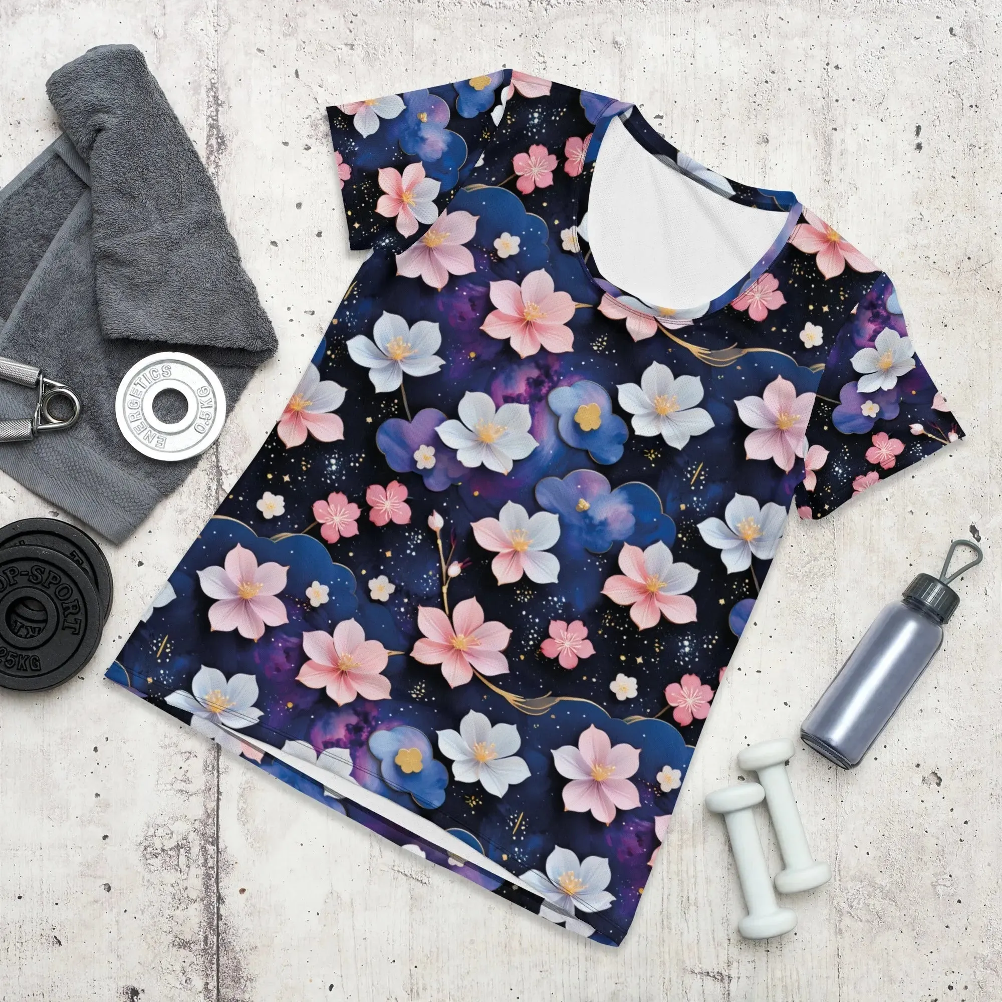 Athletic T-shirt - Midnight Sakura