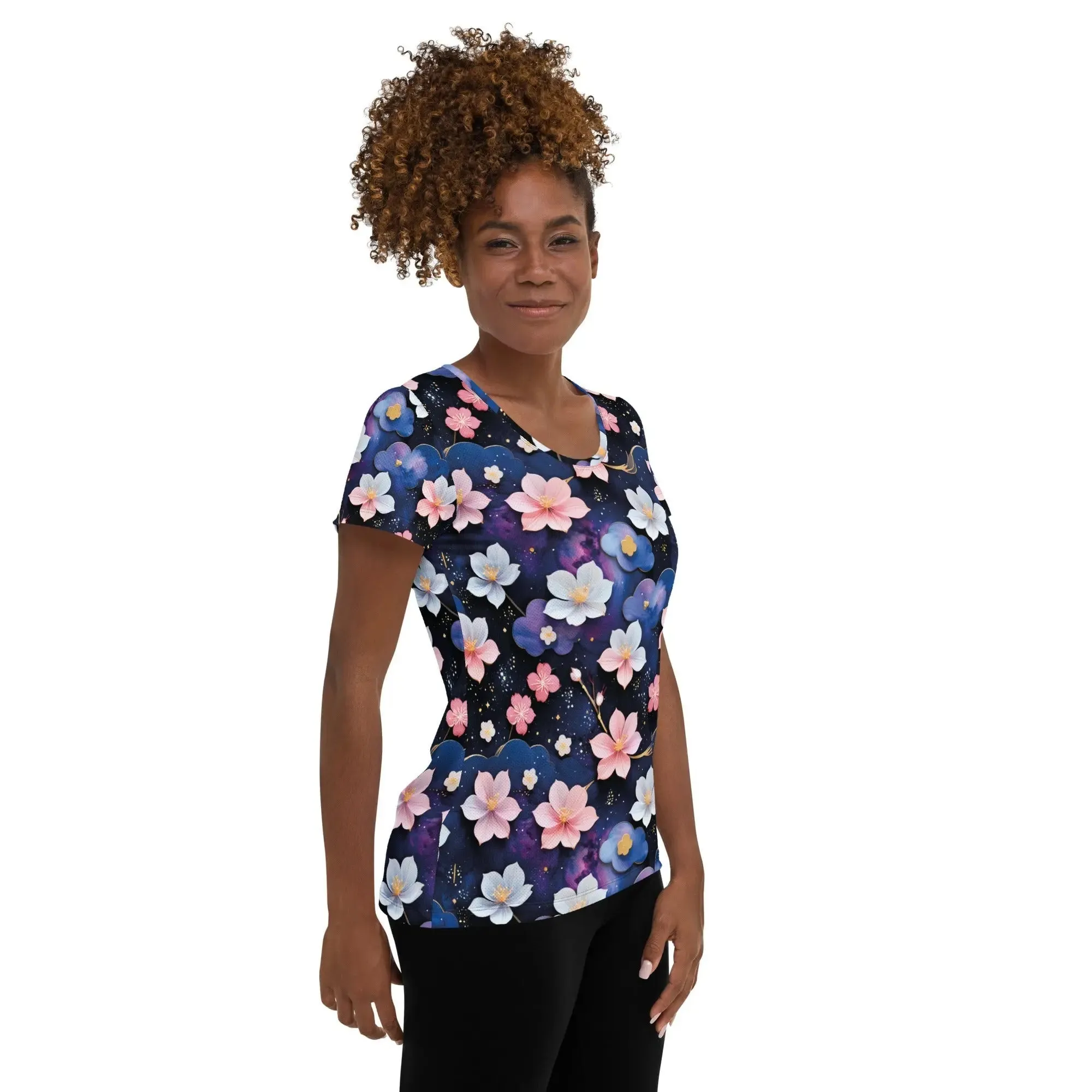 Athletic T-shirt - Midnight Sakura