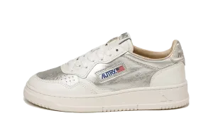 Autry Action Shoes Medalist Low Canvas "White Silver" (W)
