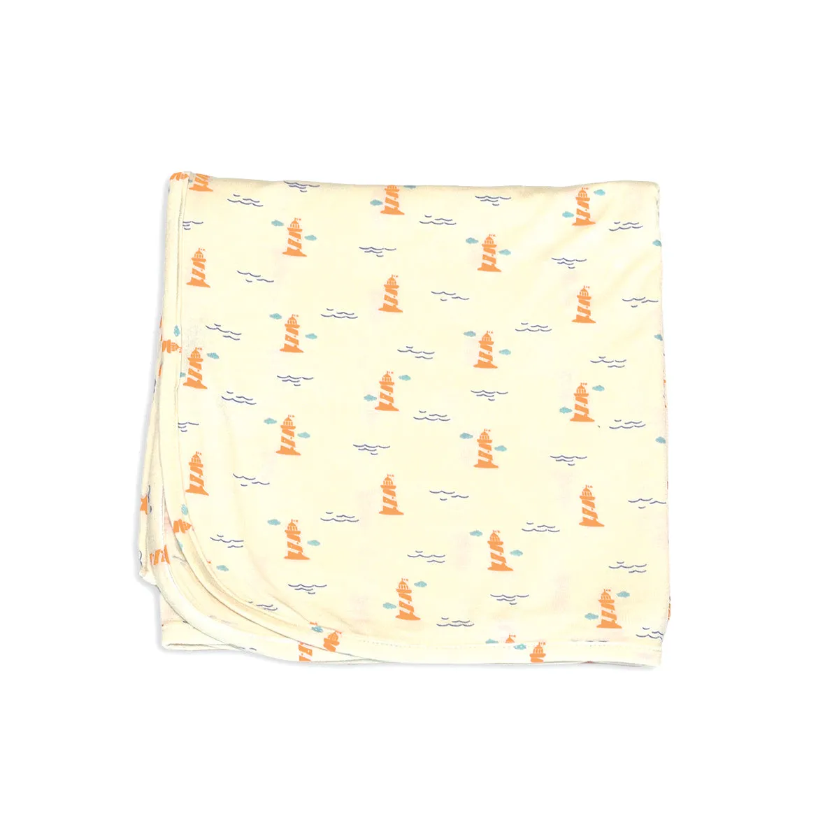 Bamboo Swaddle Blanket (Lighthouse Print)