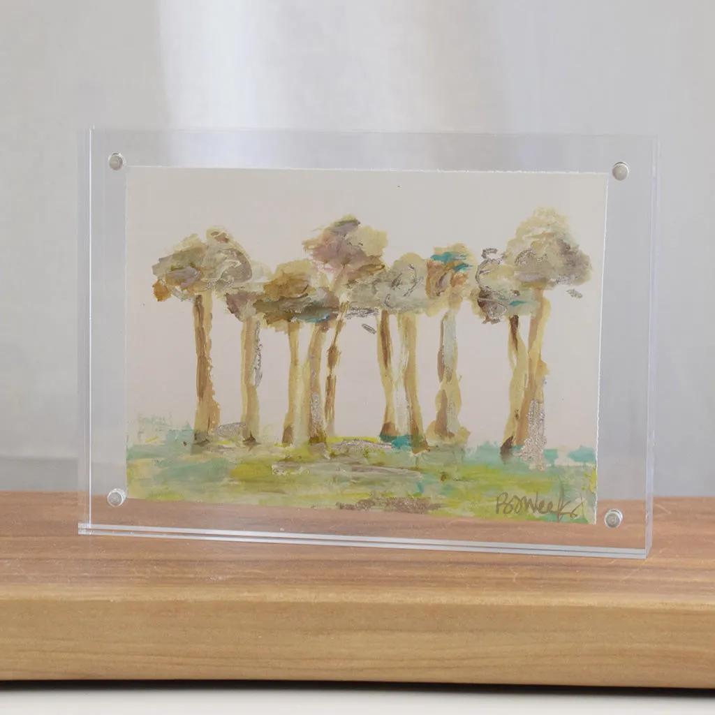 BJ Weeks 5x7 Acrylic Trees