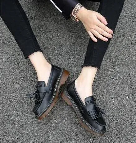 Brand Shoes Woman Print Brogue Oxford Shoes National Style PU Flats Shoes Bohemia Moccasins Ladies Shoes