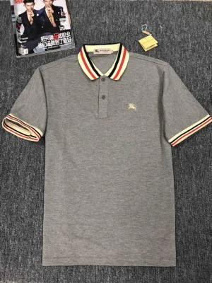 Burberry Custom Fit Short Sleeve Polo-Ash
