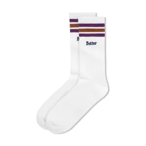 Butter Goods - Stripe Socks White