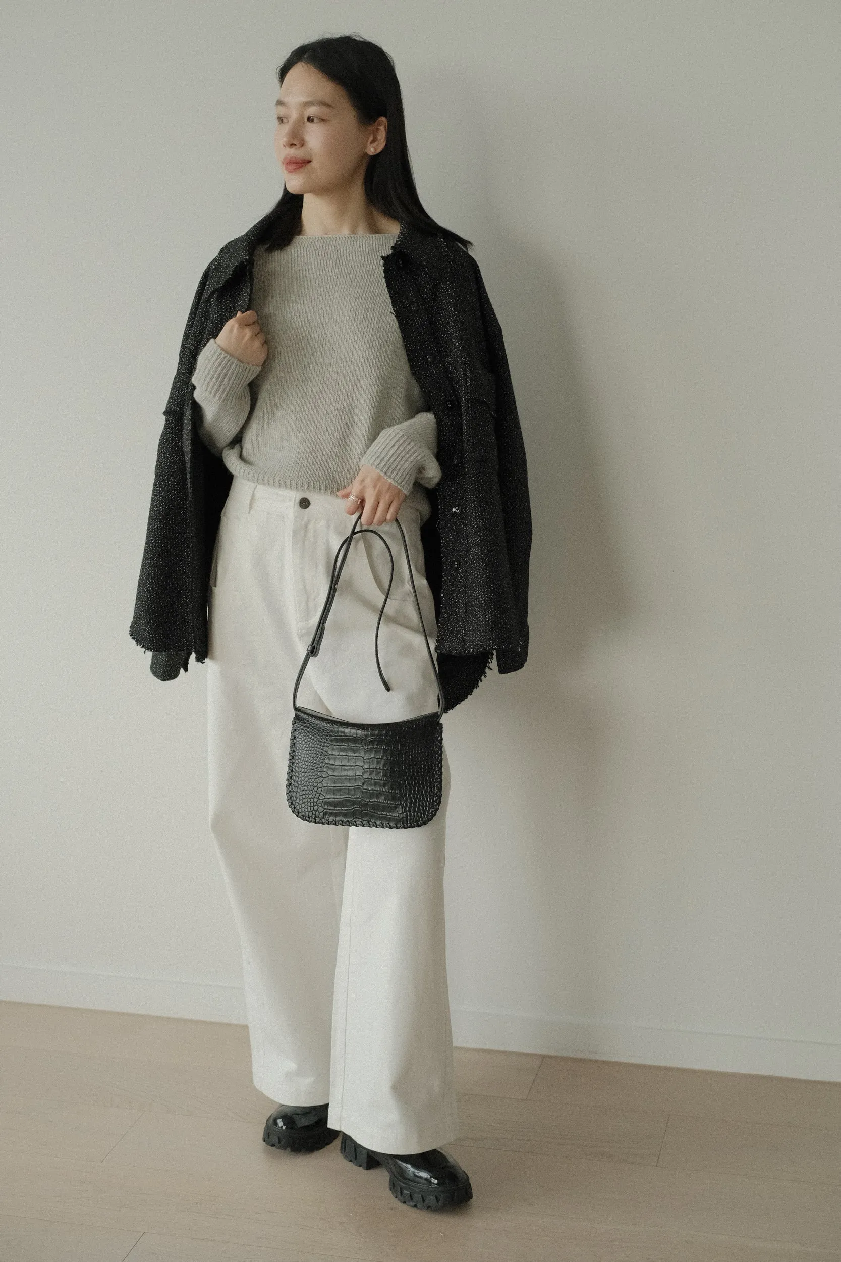 by DOE - Cotton Low-Rise Wide-Leg Pants