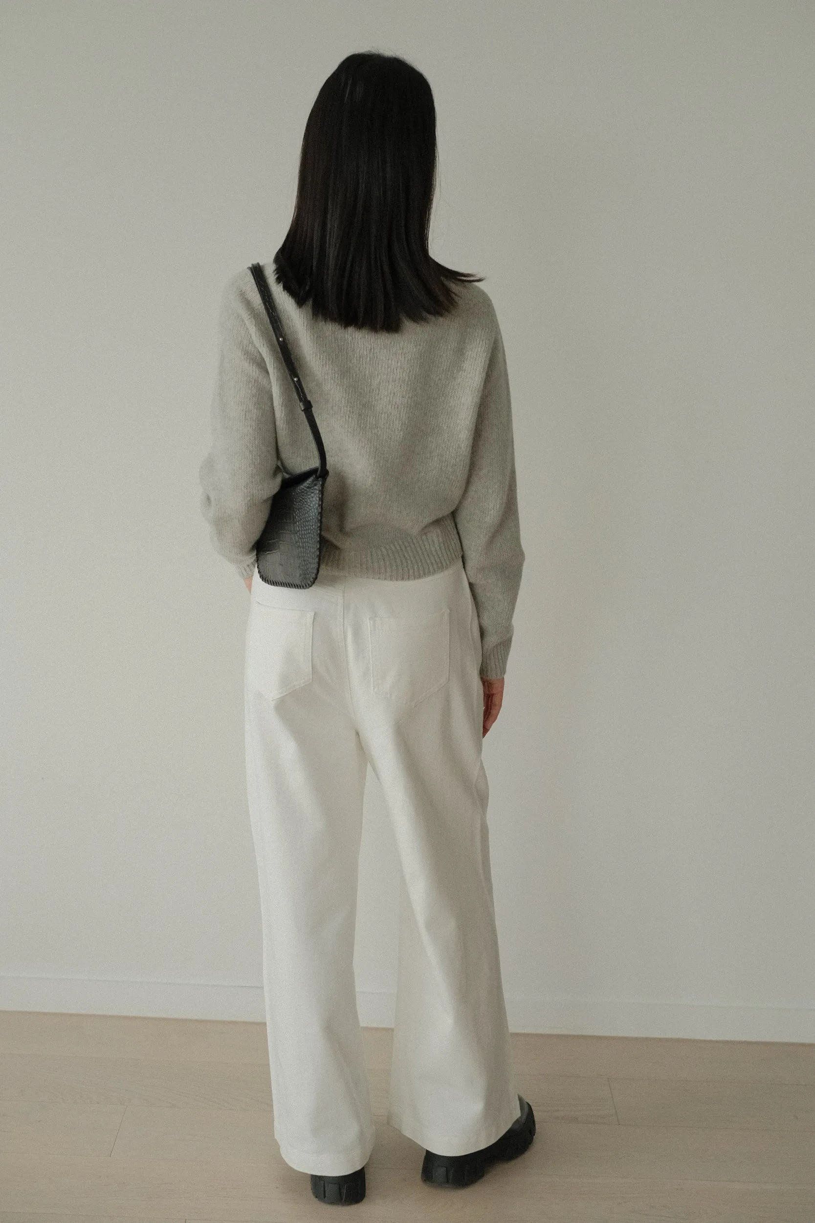 by DOE - Cotton Low-Rise Wide-Leg Pants