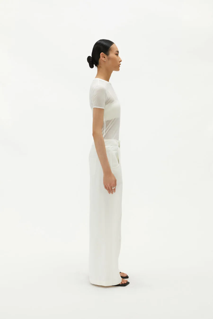 by DOE - Cotton Low-Rise Wide-Leg Pants