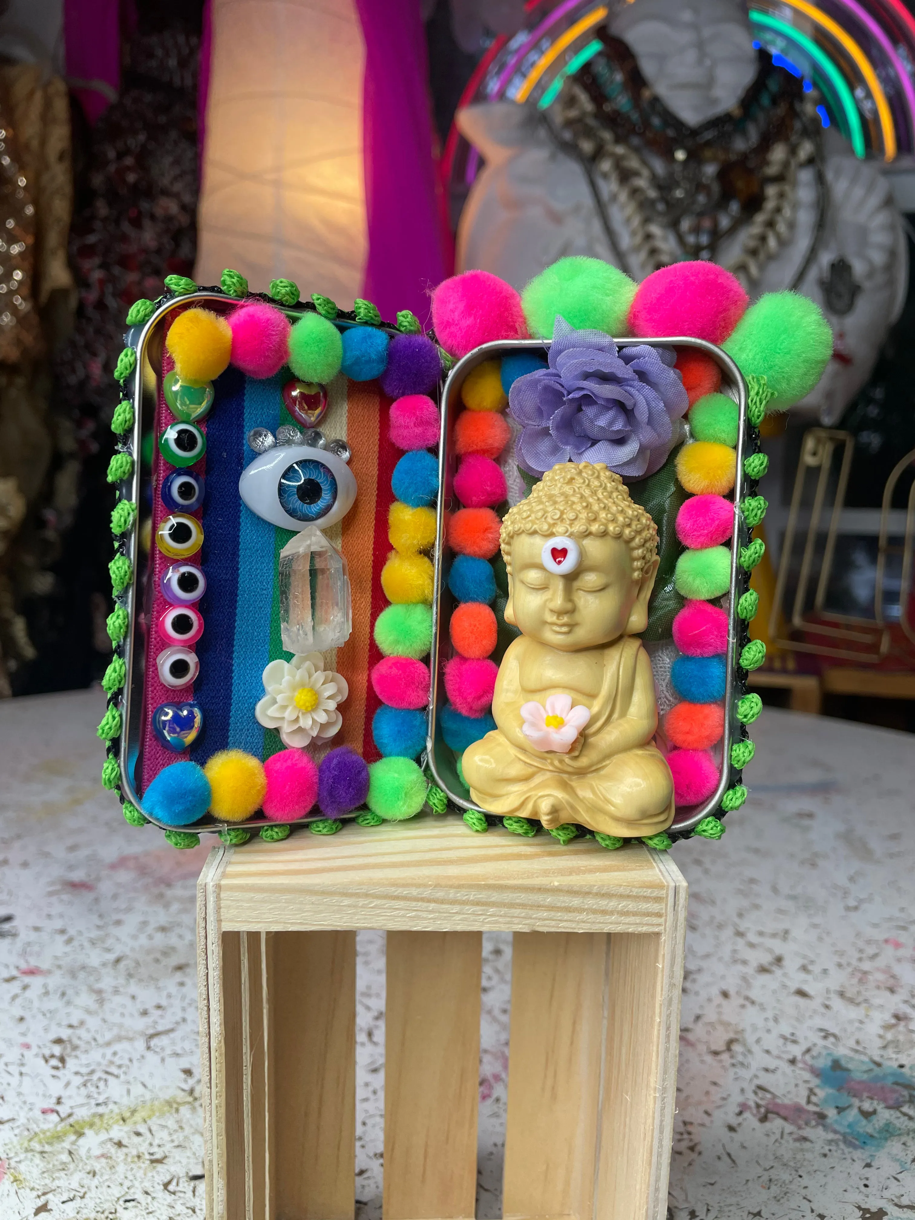 Canvas / little shrine Budha Lover