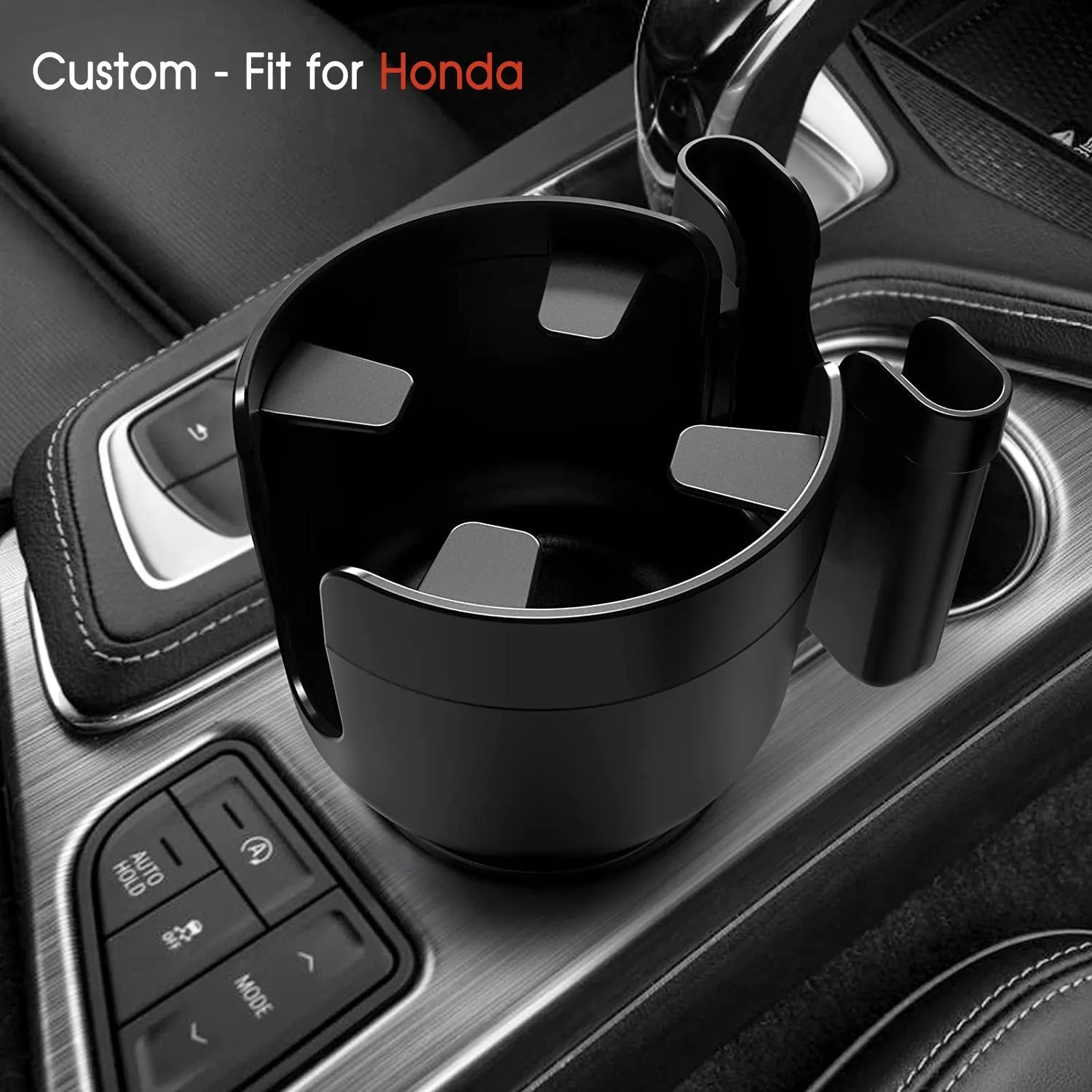Car Cup Holder 2-in-1, Custom-Fit For Car, Car Cup Holder Expander Adapter with Adjustable Base, Car Cup Holder Expander Organizer with Phone Holder WAHA233