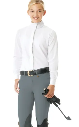 Celebrity EuroWeave™ DX Euro Seat Front Zip Knee Patch Breeches - Child's