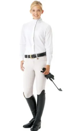 Celebrity EuroWeave™ DX Euro Seat Front Zip Knee Patch Breeches - Child's