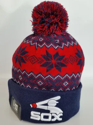 Chicago White Sox Vintage Snowflake Pom Toque