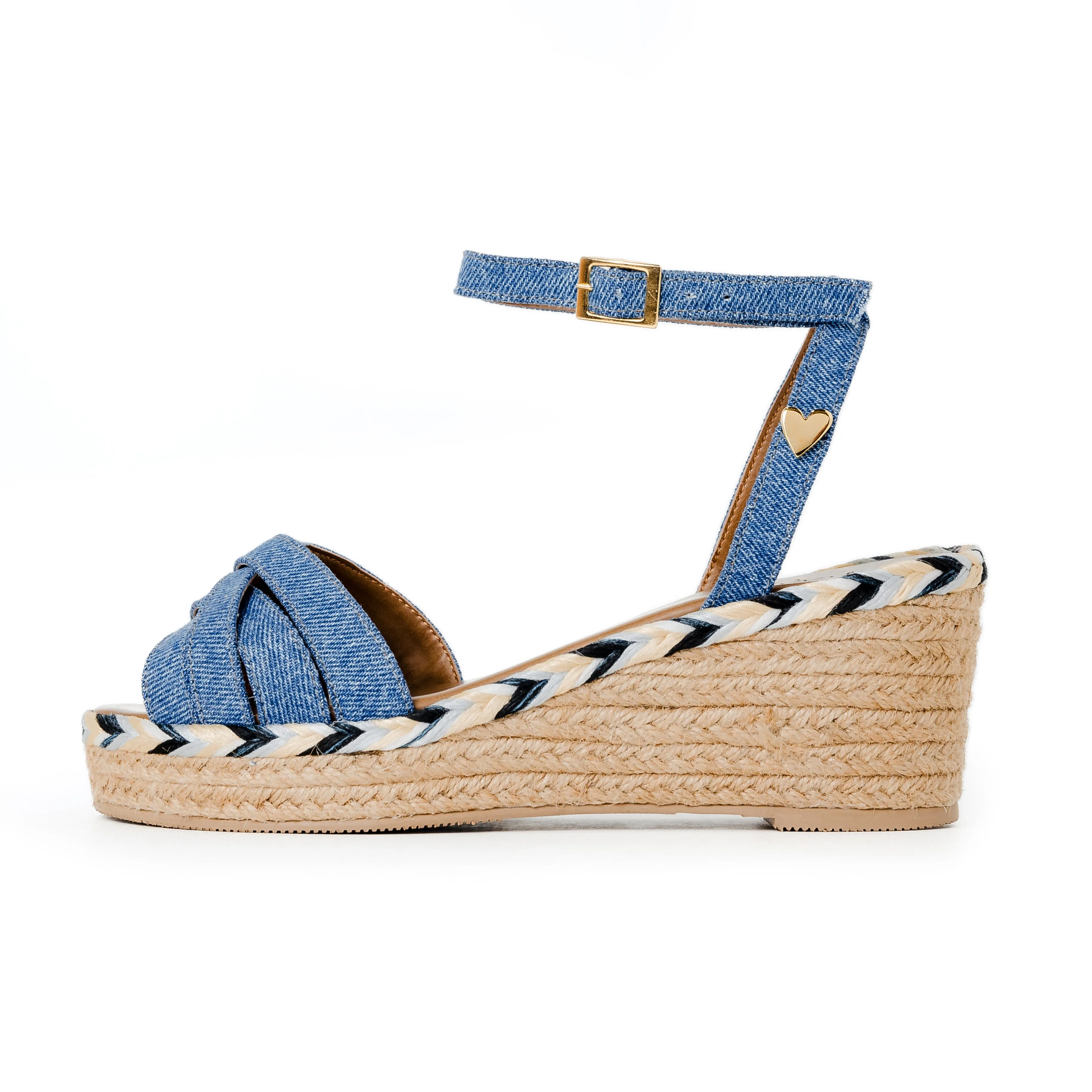 Claudine Sandals Denim - Low High