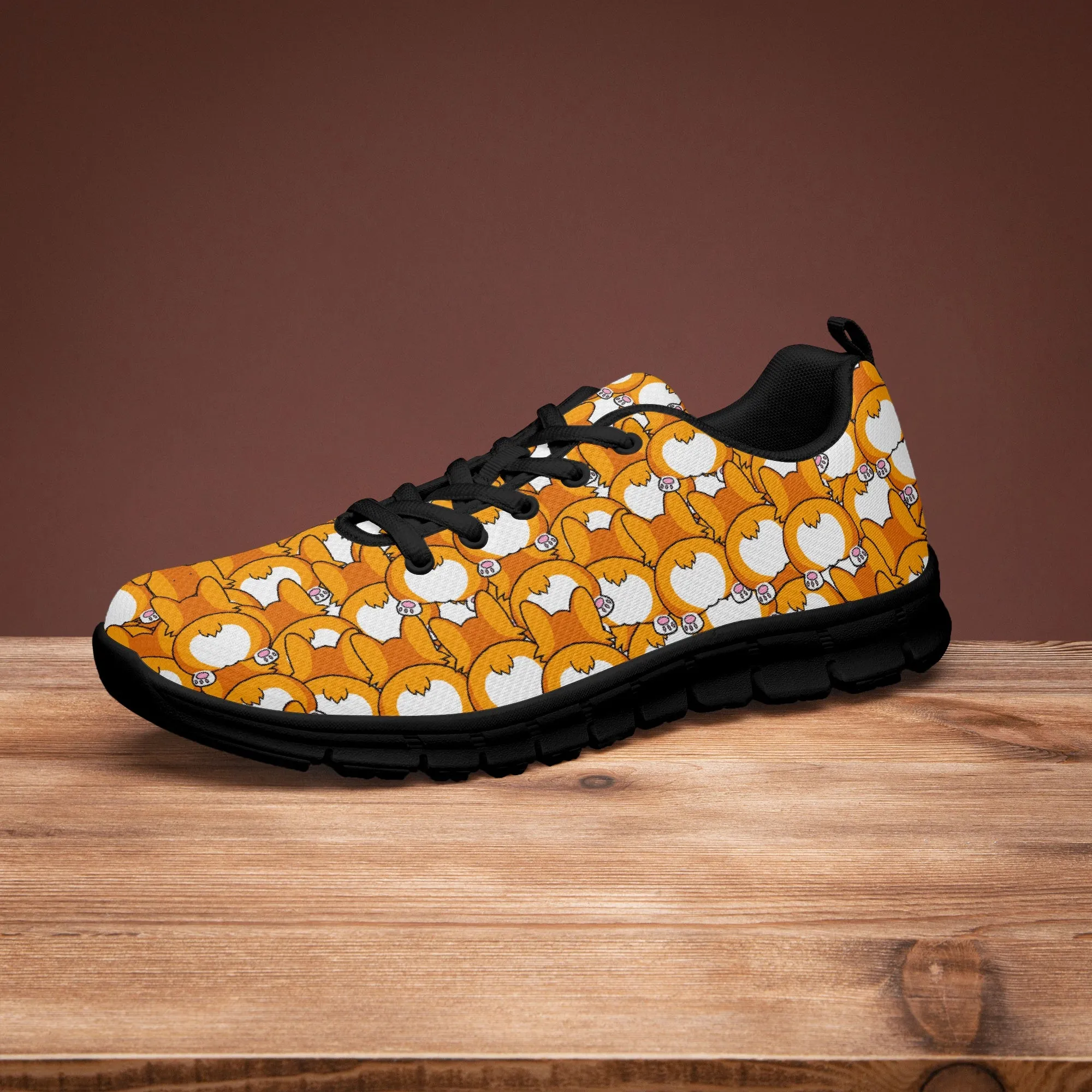 Corgi Butt Sneakers for Men Women, Running Shoes For Corgi Dog Lovers