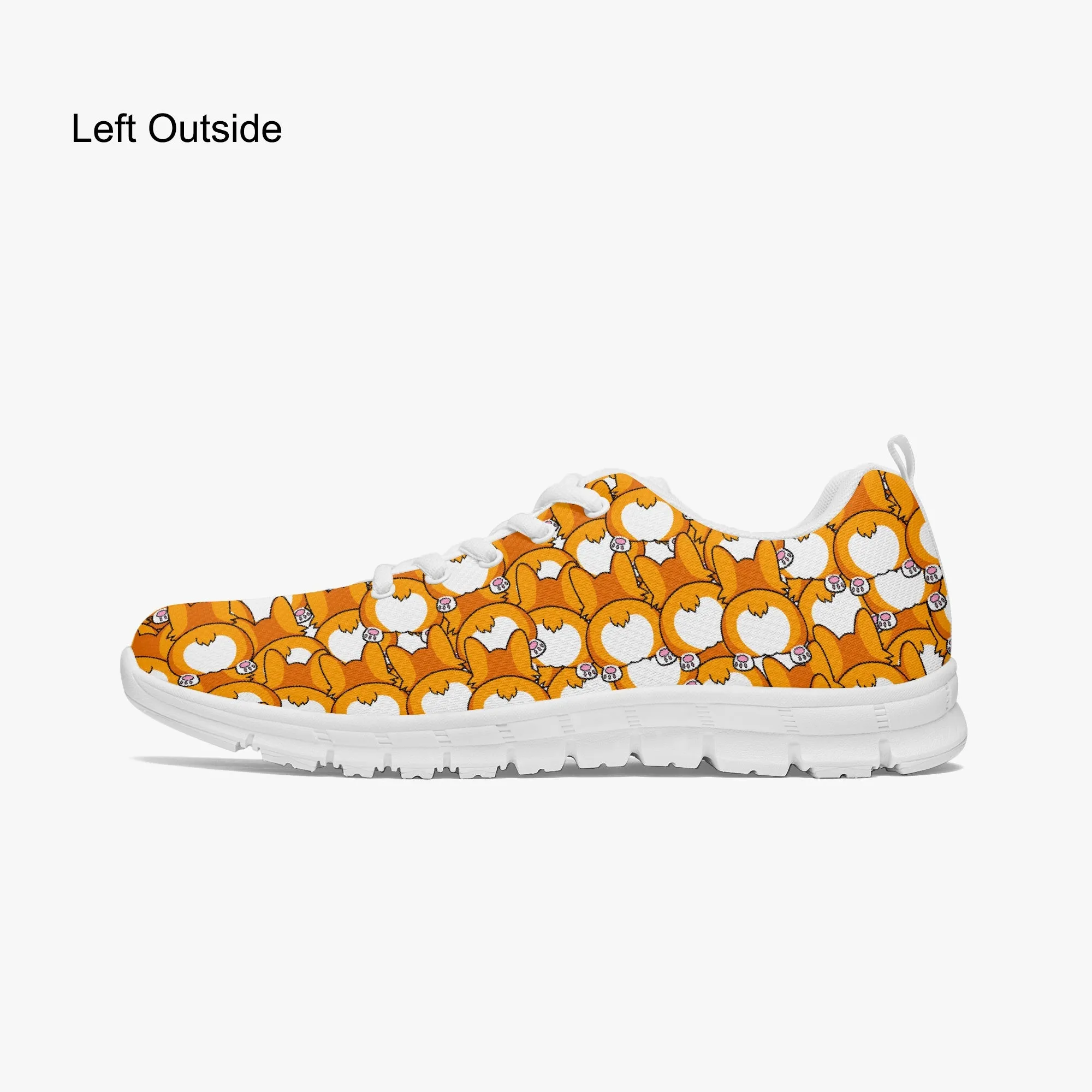 Corgi Butt Sneakers for Men Women, Running Shoes For Corgi Dog Lovers