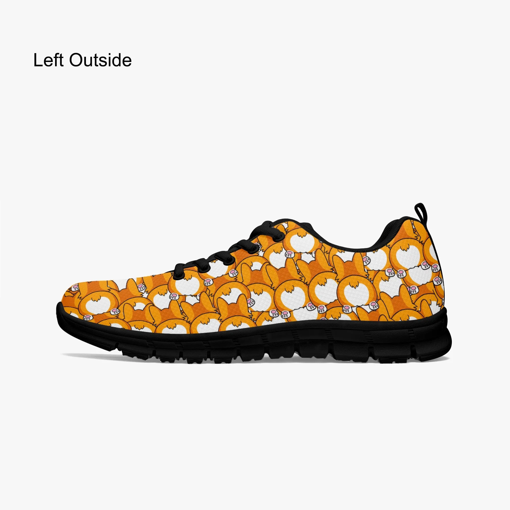 Corgi Butt Sneakers for Men Women, Running Shoes For Corgi Dog Lovers
