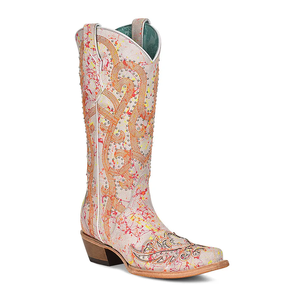 Corral Multi Color Overlay and Embroidery Boots.