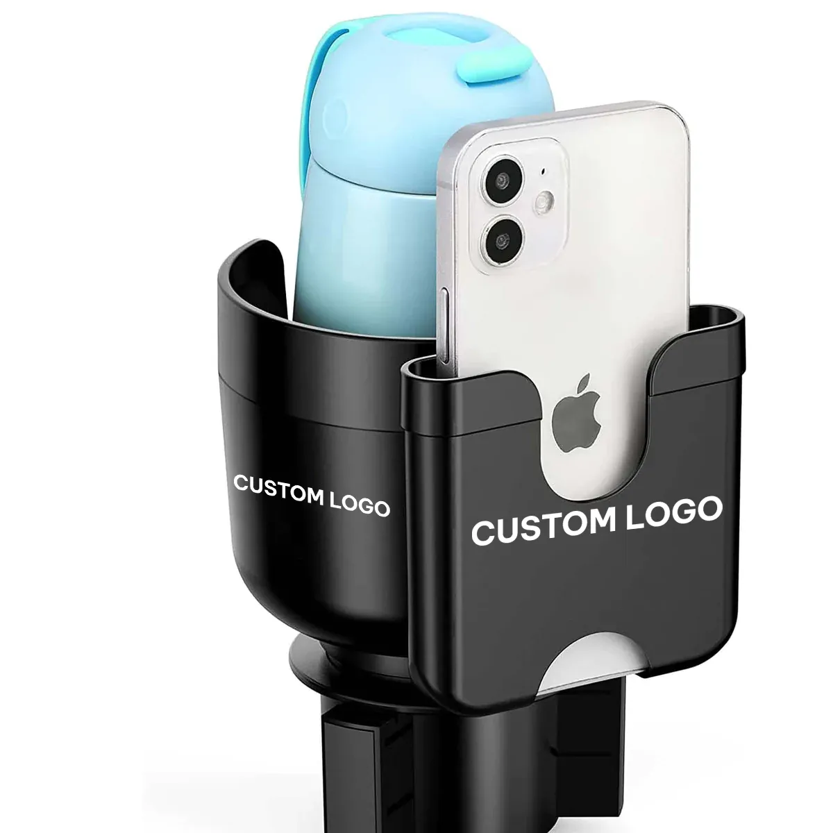 Custom Car Cup Holder 2-in-1 Car Cup Holder Expander Adapter with Adjustable Base