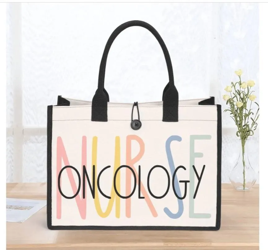 Custom Nurse Premium Canvas Tote Bag