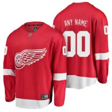 Customized Breakaway Jersey Detroit Red Wings
