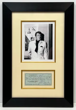 DEAN MARTIN HAND-SIGND CHECK WITH PHOTO