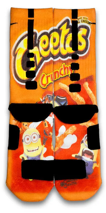 Despicable Cheetos Custom Elite Socks