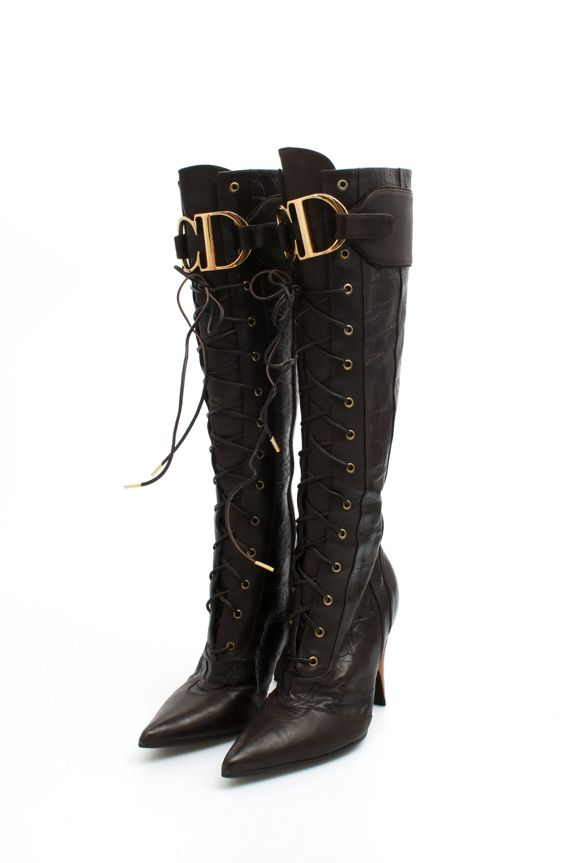 Dior Croc CD Logo Boots