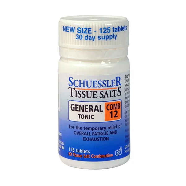 Dr Schuessler Tissue Salts Comb 12 125s
