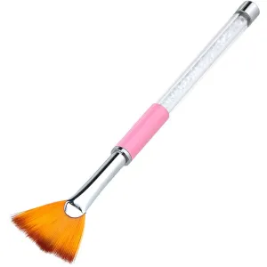 Fan Shape Nail Art Brush - Painting, Dusting Off Dipping Powder - Each