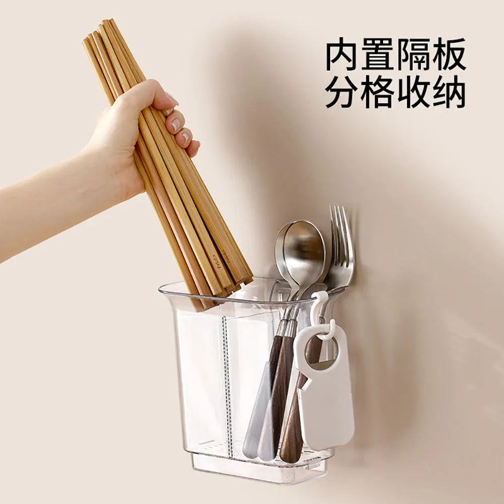 Fasola Draining Chopstick Holder - Transparent White