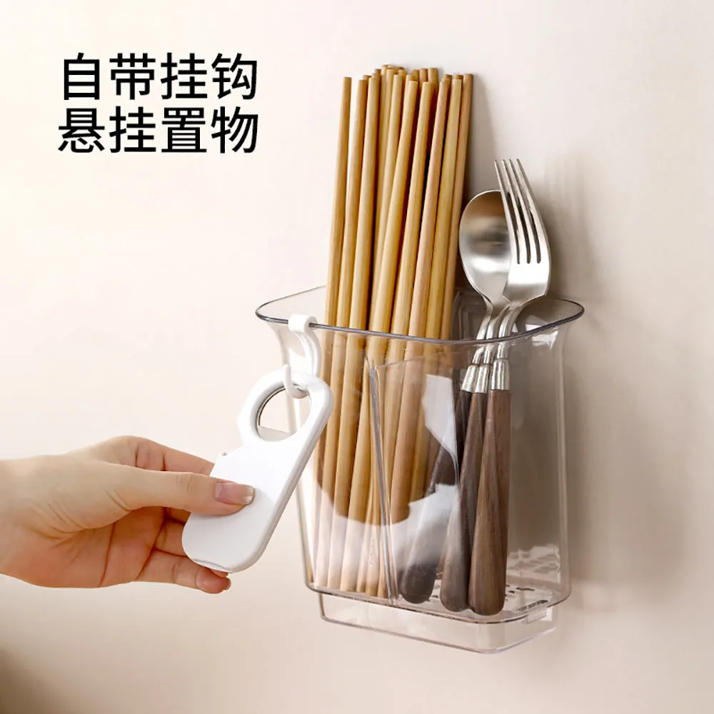 Fasola Draining Chopstick Holder - Transparent White