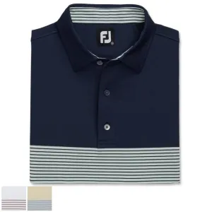 Footjoy Color Block Lisle Self Collar XL Navy/White/Sage (29591)