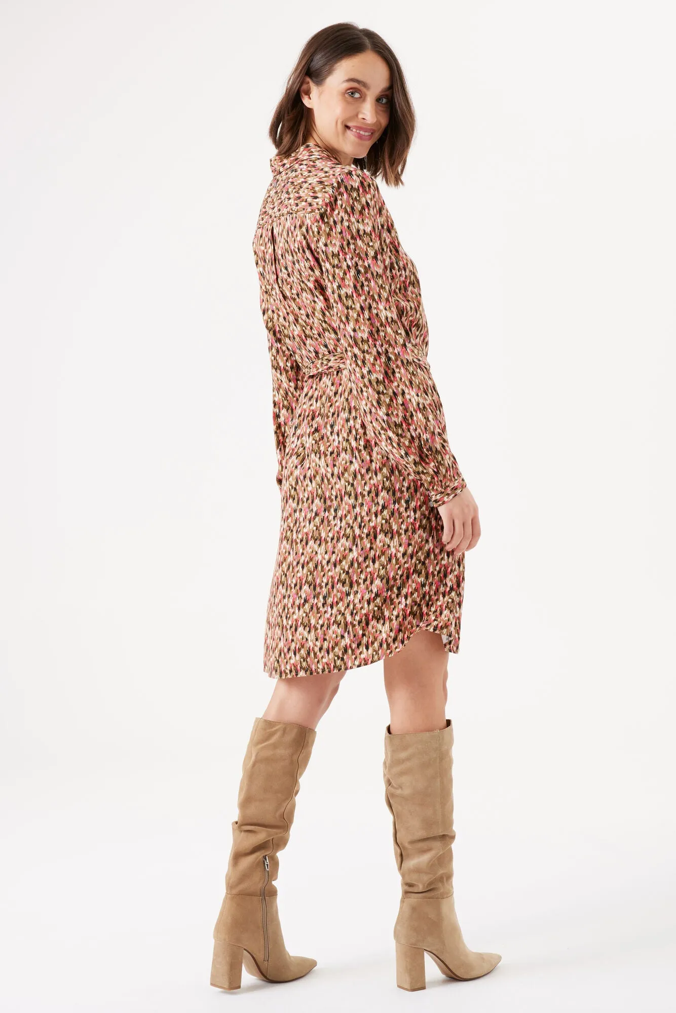 Garcia Ladies Shirt Dress - Golden Brown