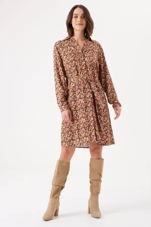 Garcia Ladies Shirt Dress - Golden Brown