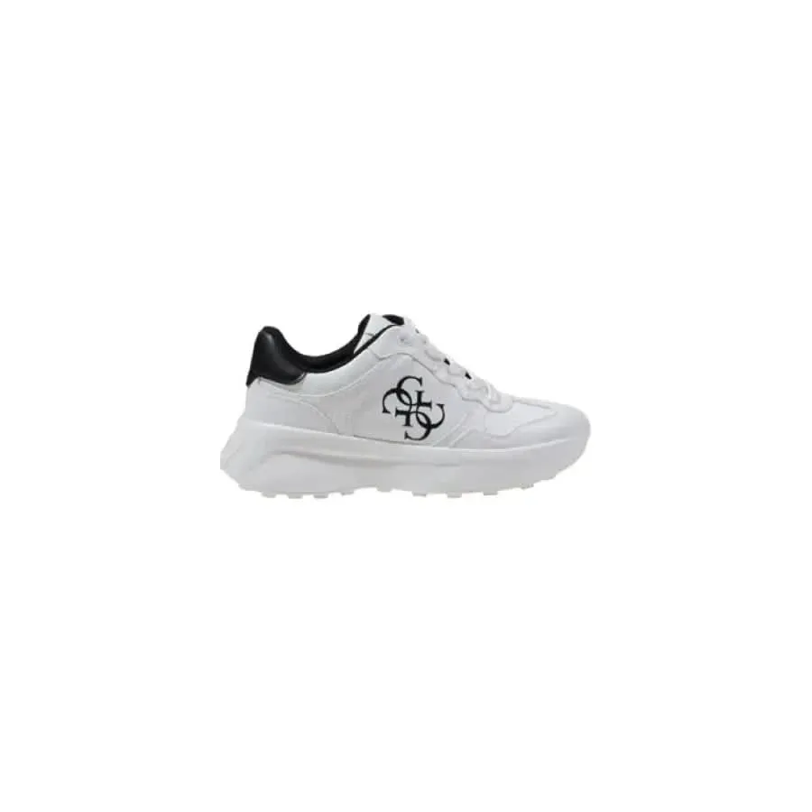 Guess Women Sneakers in White with Print and Laces