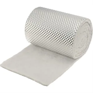 Heat Shield - HeatShield Armor - 1/4 in Thick x 6 in Wide x 5 ft Long - 1800 Degrees - Aluminized Multi-layer Cloth - Each