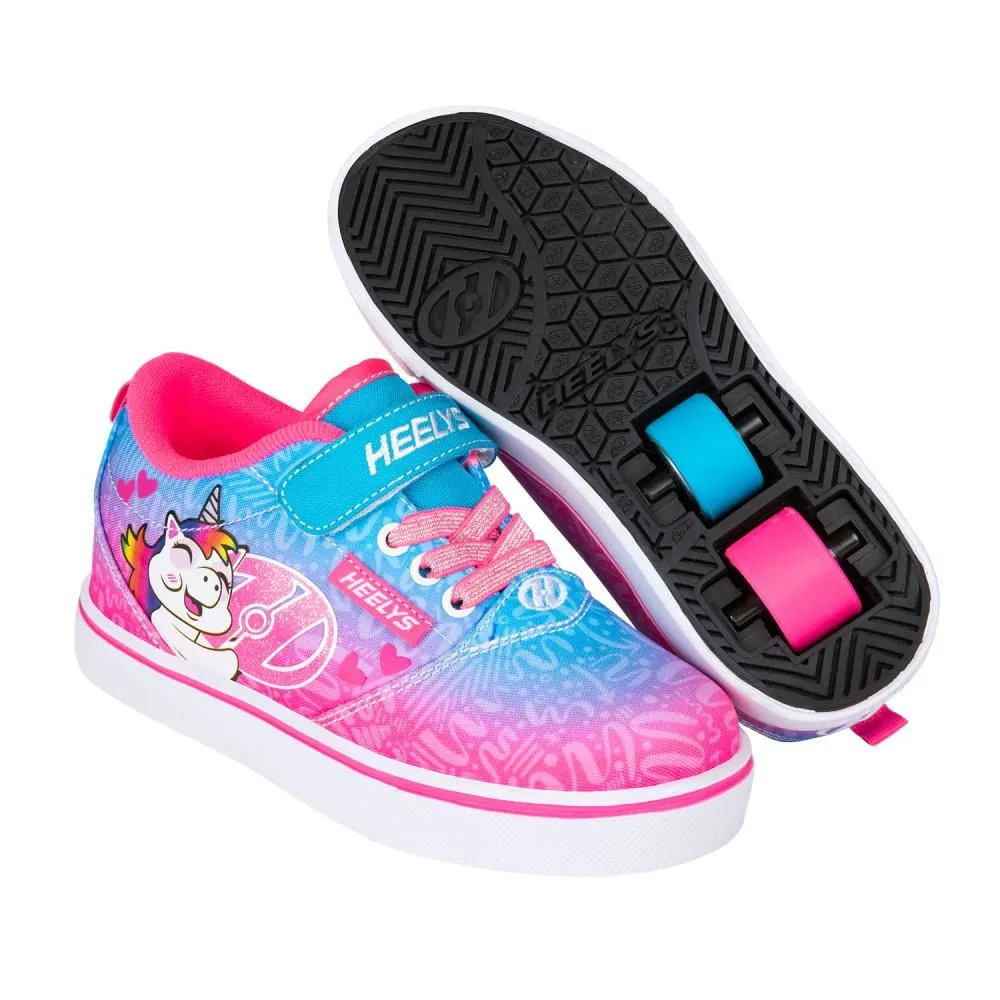 Heelys X2 Pro 20 X2  - Cyan / Neon Pink / White