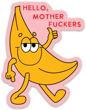 Hello Banana Sticker