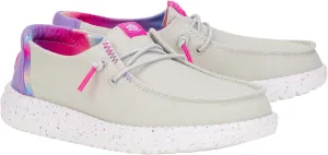 Hey Dude Kids Wendy Color Fun (Little Kid/Big Kid) - Shoes for Kids - Comfy Canvas Upper - Rubber Outsole